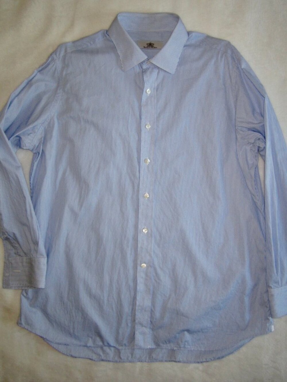 OXXFORD CLOTHES Custom Made Cotton Striped Dress Shirt 16/16.5 x 34